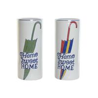 Paraplu DKD Home Decor Multicolour Stads 19 x 19 x 44 cm 19 x 19 x 45 cm (2 Stuks) - thumbnail