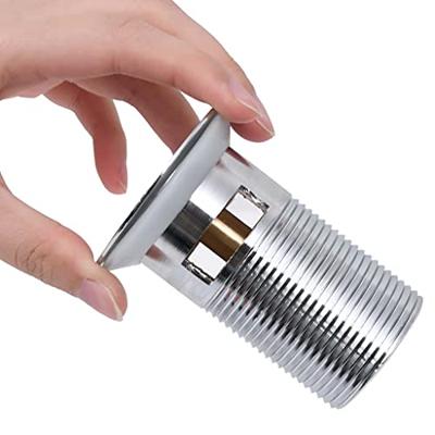Afvoer pop-up zonder overloop 6,4x6,4x9,1 cm zilverkleurig - thumbnail