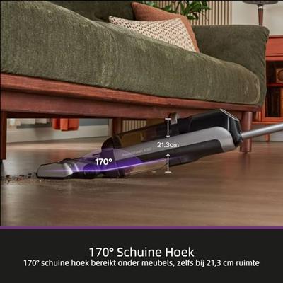 Draadloze stofzuiger - EUREKA - Nieuw 630 - 150 W - 21.600 Pa - 38 min. accuduur - Zwart