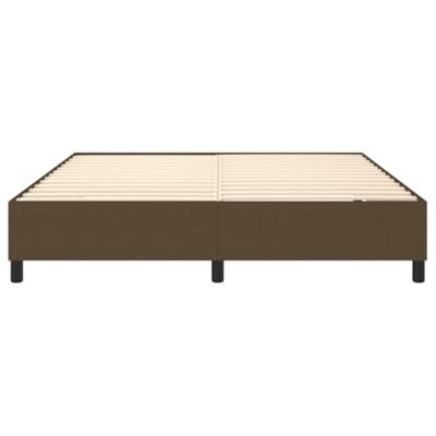 Bedframe stof donkerbruin 160x200 cm