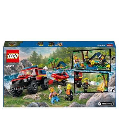 Lego City 60412 Brandweerauto met Reddingsboot - thumbnail