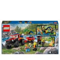 LEGO® CITY 60412 4x4 brandweerauto met reddingsboot - thumbnail