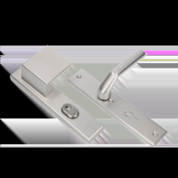 AMI Veiligheidsbeslag 251/50/15 Kt 92 Deurdikte 90/80 Re, Deurkruk 379 Rotaveer Profielcilinder 92 F1 Deurdikte 53/57 Mm - 891662 - thumbnail