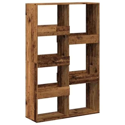Boekenkast 100x33x155,5 cm bewerkt hout oud houtkleurig