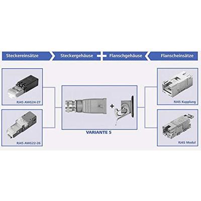 Telegärtner 100022771 STX V5 stofkap voor stekkers variant 5 Aluminium 1 stuk(s)