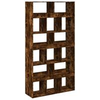 Boekenkast 100x33x187,5 cm bewerkt hout gerookt eikenkleurig - thumbnail