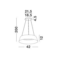 Lyora HanglampAlba zwart Ø 42cm - 9345656 - thumbnail