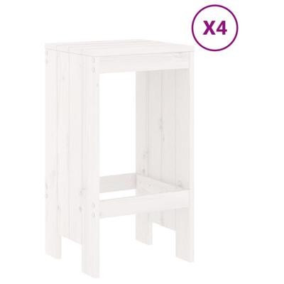 5-delige Barset massief grenenhout wit