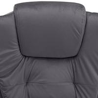 Kantoorstoel fluweel donkergrijs - thumbnail