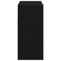 Dressoir Zwart Eiken 80 x 35 x 75 cm Bewerkt hout - thumbnail