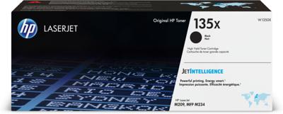 HP toner 135X, 2.400 pagina's, OEM W1350X, zwart HP toner 135X, 2.400 pagina's, OEM W1350X, zwart
