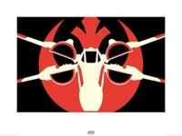 Kunstdruk Star Wars - Episode VII XWing Pop Art 80x60cm - thumbnail
