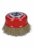 Bosch Accessories Komborstel X-LOCK Clean for Metal, 75 mm, 0,3 mm, gegolfde messing borstel Bosch Power Tools 2608620730 1 stuk(s) - thumbnail