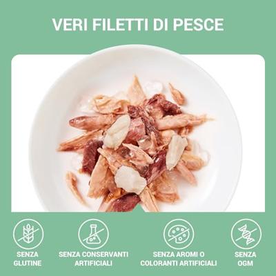 SCHESIR Complements Tuna with red mullet in jelly - nat kattenvoer - 70g