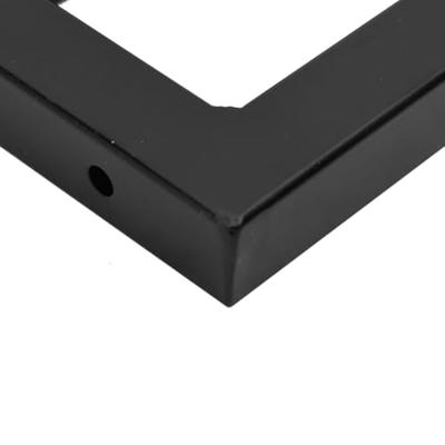 VidaXL Wandbeugels voor wasbak 2 st trapezium staal zwart VidaXL Wandbeugels voor wasbak 2 st trapezium staal zwart