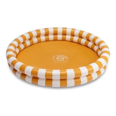 Swim Essentials Kinder Zwembad Geel Wit Gestreept 100 cm