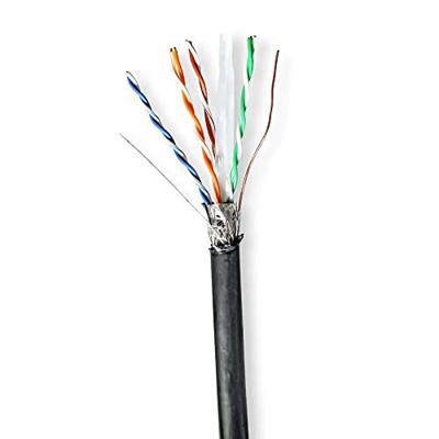 Netwerk Kabel Rol | CAT6 | Solid | S/FTP | Koper | 100.0 m | Buitenshuis | Rond | PE | Zwart Netwerk Kabel Rol | CAT6 | Solid | S/FTP | Koper | 100.0 m | Buitenshuis | Rond | PE | Zwart