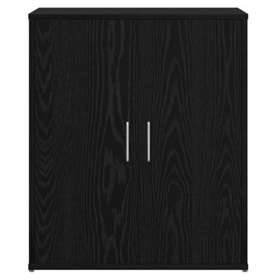 Highboard 2 pcs Zwart eiken 60 x 31 x 70 cm Bewerkt hout