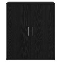 Highboard 2 pcs Zwart eiken 60 x 31 x 70 cm Bewerkt hout - thumbnail