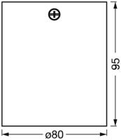 OSRAM HOMELIGHTING Spot Surface Round GU10 Black 4099854445965 LED-buitenlamp (wand) GU10 Zwart - thumbnail