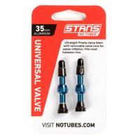 STANS Stan&apos;s valve stem aluminium (pair) - universal, presta - blue - 35mm - thumbnail