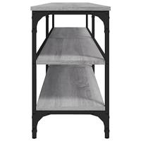 Tv-meubel 160x30x50 cm bewerkt hout grijs sonoma eikenkleurig - thumbnail