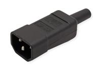 BACHMANN stekker voor koude apparaten IEC320 C14 10A/250VAC, Schroefaansluiting, zwart - thumbnail