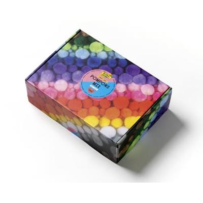 Pompons folia 200 gram assorti Pompons folia 200 gram assorti