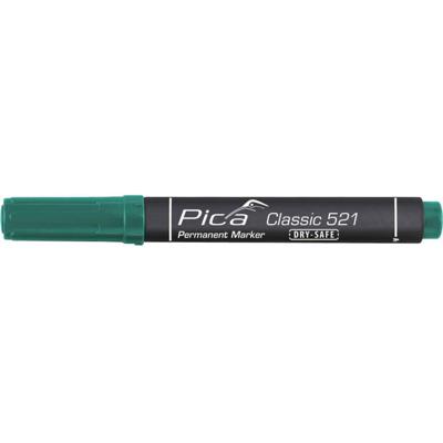 Pica Permanentmarker | groen | streepbreedte 2-6 mm | spitse punt | 10 stuks - 521/36 521/36 Pica Permanentmarker | groen | streepbreedte 2-6 mm | spitse punt | 10 stuks - 521/36 521/36