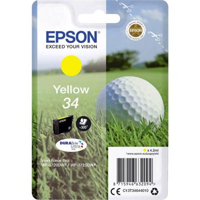 Epson Inktcartridge 34 Origineel Geel C 13 T 34644010 Epson Inktcartridge 34 Origineel Geel C 13 T 34644010