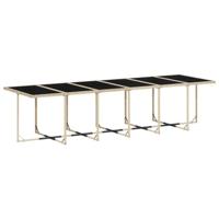 13-delige Tuinset met kussens poly rattan beige - thumbnail