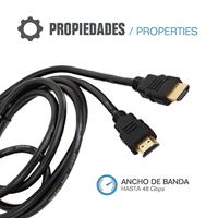 HDMI-Kabel iggual IGG318300 2 m Zwart 8K Ultra HD - thumbnail