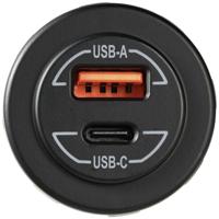 VOLTCRAFT VC-PD 60W 12/24V Power-Delivery USB-inbouwcontactdoos auto 60 W 12/24 V - thumbnail