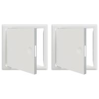 Toegangs paneel 2 pcs Wit 20 x 20 cm staal - thumbnail