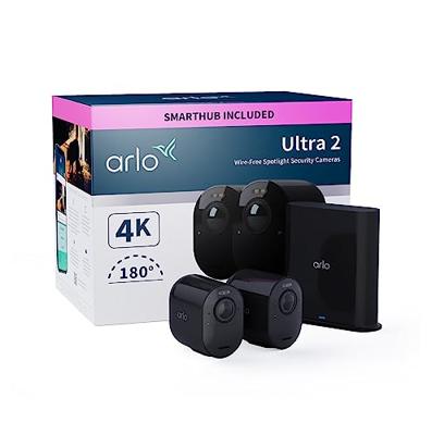 ARLO Ultra 2 Spotlight 2cam Kit black VMS5240B-200EUS IP-Bewakingscameraset WiFi Met 2 cameras 3840 x 2160 Pixel - thumbnail