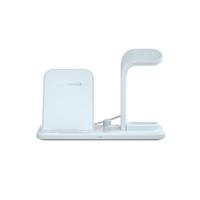 N35 3 in 1 gescheiden ontwerp snelle draadloze oplader voor iPhone Apple Watch AirPods (wit) - thumbnail