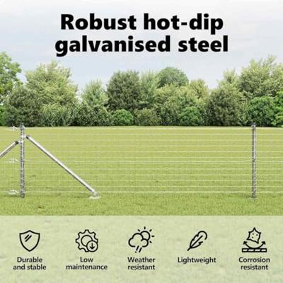 VidaXL Afrasteringspaal 13 pcs zilver staal