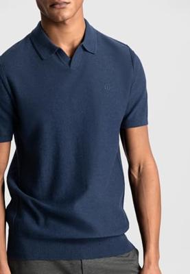 Dstrezzed Mercury Short Sleeve Polo 420026 Poloshirts 649 Dk. Navy