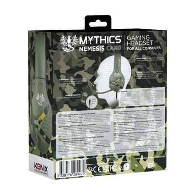Hoofdtelefoon met microfoon KONIX KX MY UNIV NEMESIS CAMO Zwart Multicolour