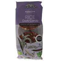 BonVita Dark Carob Rijstwafels - thumbnail