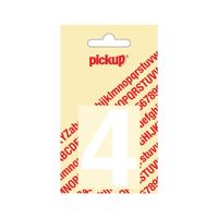 Deco cijfer 4 helvetica wit 60 mm Pickup - Pickup - thumbnail
