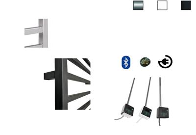 Elektrische Radiator Sanicare Qubic 126.4x60 cm 773W Mat Zwart Met Thermostaat Zwart En Bluetooth Sanicare Elektrische Radiator Sanicare Qubic 126.4x60 cm 773W Mat Zwart Met Thermostaat Zwart En Bluetooth Sanicare