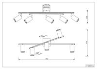 Trio 5-lichts plafondspotMarley - 612400580 - thumbnail