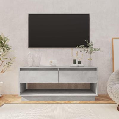 Tv-meubel 102x41x44 cm spaanplaat betongrijs