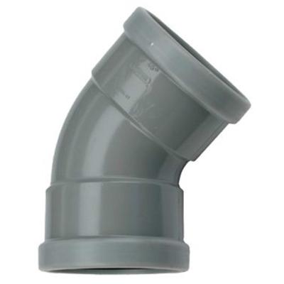 Wavin PVC Bocht 45° Manchet 125mm - Efficiënte Waterdoorstroming & Duurzaam