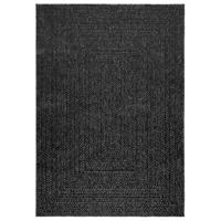 VidaXL Vloerkleed zizur binnen en buiten 120x170cm jute look antraciet - thumbnail