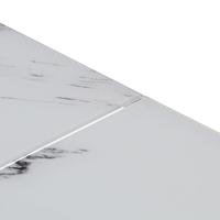 Salontafel roestvrijstaal en gehard glas zilverkleurig - thumbnail