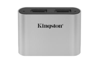 Kingston KINGSTON Externe geheugenkaartlezer / hub USB-A 3.2 Gen 1 Zilver-zwart