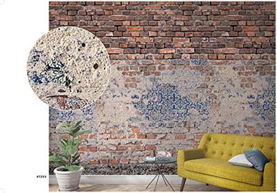 Noordwand Smart Art Easy Fotobehang bakstenen muur met tegeltjes 47253