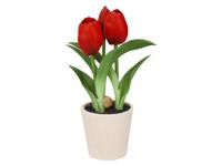 LIVARNO Kunsttulpen in pot (Rood) - thumbnail